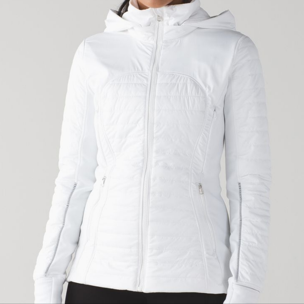 Lululemon First Mile Jacket In White